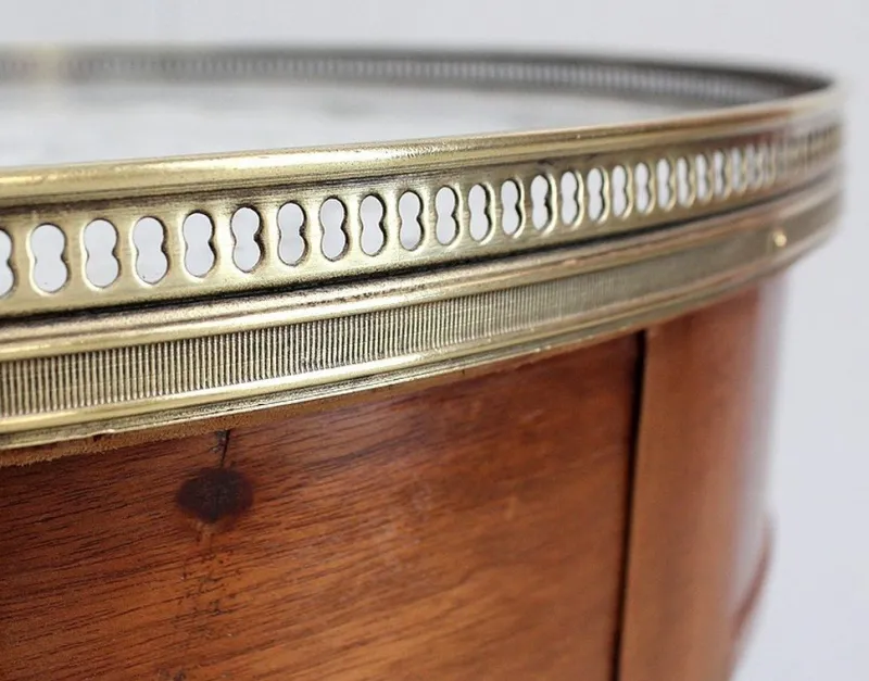 Pamono Bouillotte Table in Mahogany in the Style of Louis XVI, Early 20th Century> Console Tables