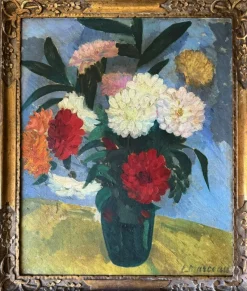 Pamono Bouquet of Peonies, 1800s, Oil on Canvas, Framed> Impressionist|Painting