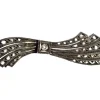 Pamono Bow-Shaped Gold and Silver Brooch with Central Brilliant-Cut Diamond and Diamond Chips> Brooches