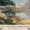 Pamono BR Western Highlands Travel Poster attributed to Edward Halliday, 1950s> Posters|Wall Decor