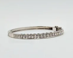 Pamono Bracelet in 18 Karat White Gold with 25 Diamonds, 1990s><noscript><img width=