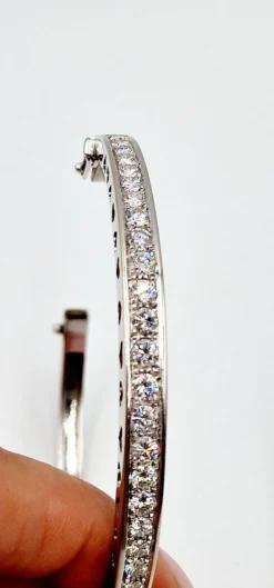 Pamono Bracelet in 18 Karat White Gold with 25 Diamonds, 1990s><noscript><img width=