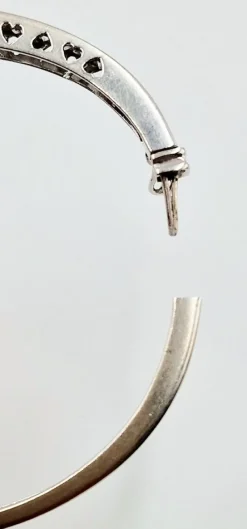 Pamono Bracelet in 18 Karat White Gold with 25 Diamonds, 1990s><noscript><img width=