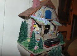 Online Pamono Bradford Exchange Figure Train Clock, 1980s
