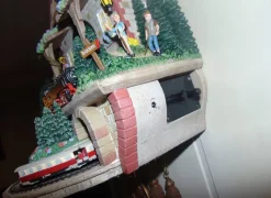 Online Pamono Bradford Exchange Figure Train Clock, 1980s