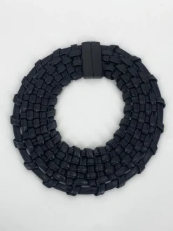 Pamono Braided Leather Necklace from Monies, 1990s> Necklaces