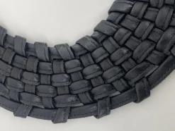 Pamono Braided Leather Necklace from Monies, 1990s><noscript><img width=