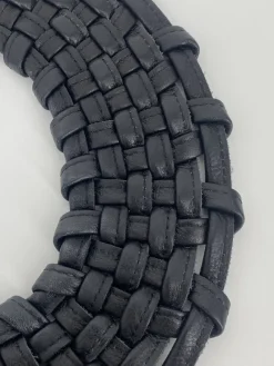 Pamono Braided Leather Necklace from Monies, 1990s><noscript><img width=