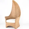 Pamono Braided Rush Throne, 1970s> Lounge Chairs & Armchairs