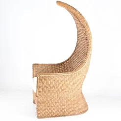 Pamono Braided Rush Throne, 1970s> Lounge Chairs & Armchairs