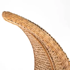 Pamono Braided Rush Throne, 1970s><noscript><img width=