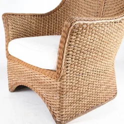 Pamono Braided Rush Throne, 1970s><noscript><img width=