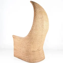 Pamono Braided Rush Throne, 1970s><noscript><img width=