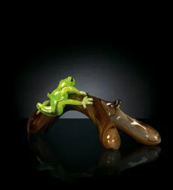 Pamono Branch with Frog Sculpture from VGnewtrend> Decorative Objects