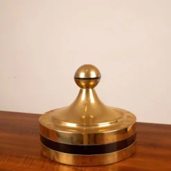 Clearance Pamono Brass and Acrylic Glass Storage Box by Renato Meneghetti for DDD Design, 1970s