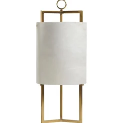 Outlet Pamono Brass and Alabaster Lantern Table Lamp by Matlight Milano