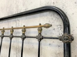 Pamono Brass and Black Metal Bed Frame> Beds & Bedroom Sets