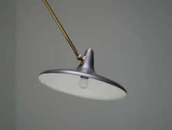 Clearance Pamono Brass and Black Metal No 3030 Wall Light from Stilnovo, Italy, 1950s
