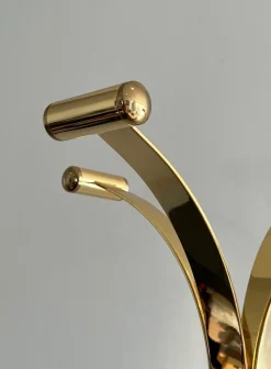 Pamono Brass and Marble Coat Rack, 1970s><noscript><img width=