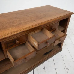 Pamono Brass and Oak Counter, 1930><noscript><img width=