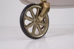Clearance Pamono Brass and Smoked Glass Trolley, 1970s