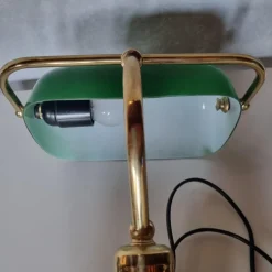 Pamono Brass Bank Lamp, 1980s><noscript><img width=