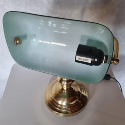 Pamono Brass Bank Lamp, 1980s><noscript><img width=