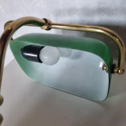 Pamono Brass Bank Lamp, 1980s><noscript><img width=