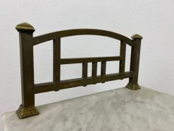 Sale Pamono Brass Bedside Table with Marble Top, 1920s