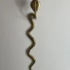 Outlet Pamono Brass Cobra Wall Candleholder, 1970s