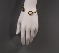 Pamono Brass Cuff Bracelet with Circles, 1980s> Bracelets