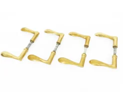 Online Pamono Brass Door Handles, 1960, Set of 4