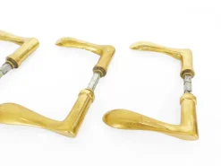 Online Pamono Brass Door Handles, 1960, Set of 4