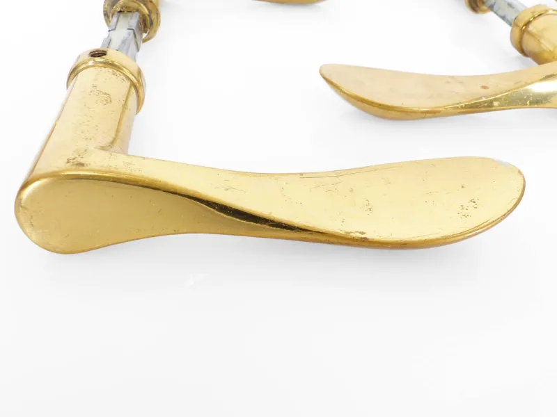 Online Pamono Brass Door Handles, 1960, Set of 4