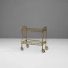 Clearance Pamono Brass Drinks Trolley, 1930s