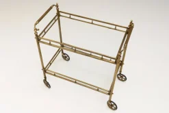 Clearance Pamono Brass Drinks Trolley, 1930s