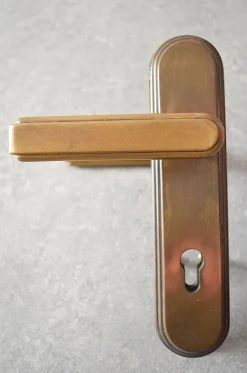 Clearance Pamono Brass Exterior Door Fitting, 1950s