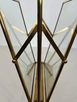 Pamono Brass Faux Bamboo Magazine Rack by Maison Baguès><noscript><img width=