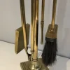 Best Pamono Brass Fireplace Tools, France, 1970s