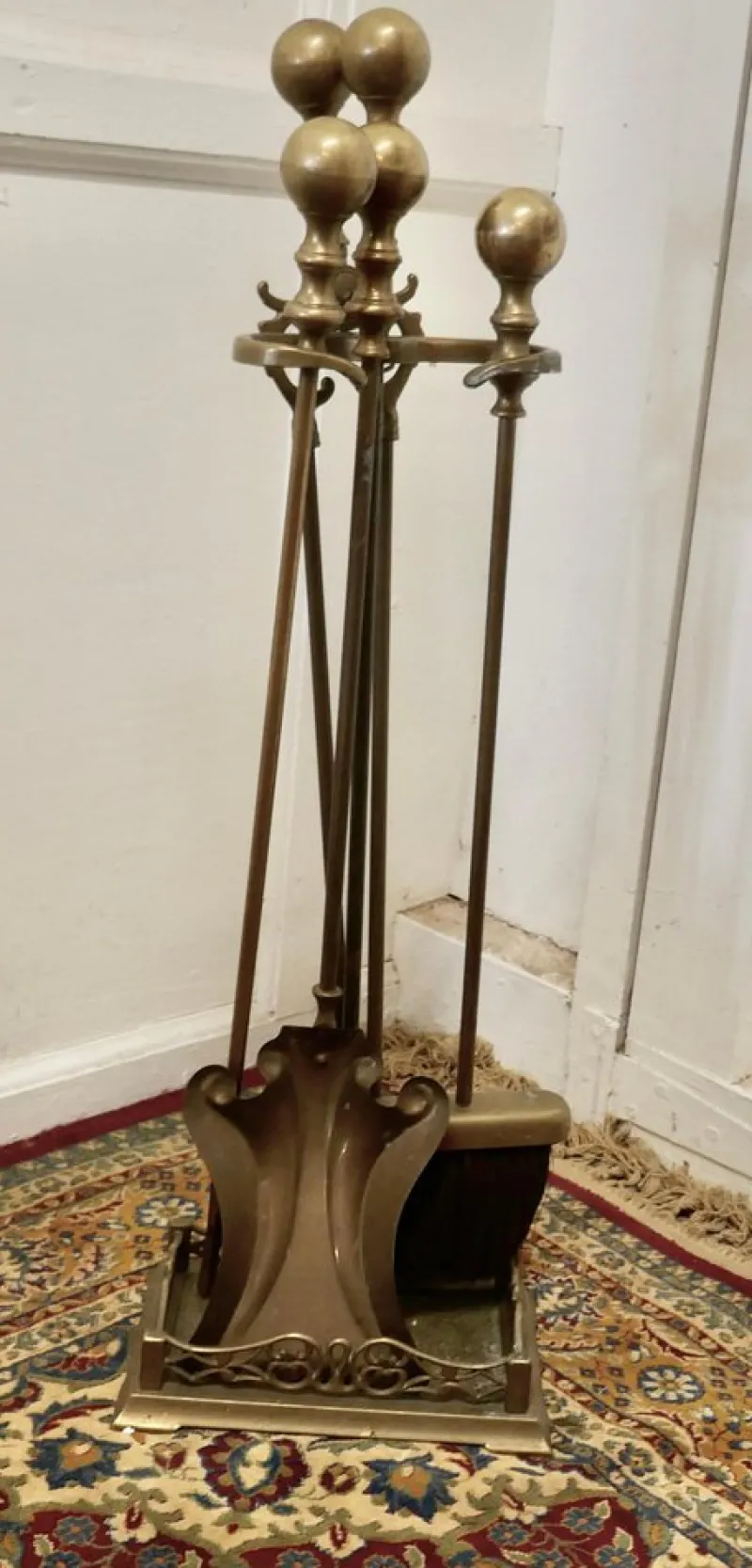 Outlet Pamono Brass Fireside Companion Tools, 1880s, Set of 3