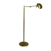 Outlet Pamono Brass Floor Lamp from Holtkötter Leuchten, 1980s