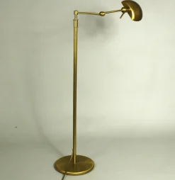 Outlet Pamono Brass Floor Lamp from Holtkötter Leuchten, 1980s