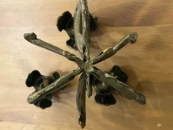 Online Pamono Brass Floral Candlestick by Antonella Saviato, 1960s