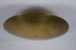 Pamono Brass Flush Mount by Florian Schulz, 1960s><noscript><img width=