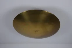Pamono Brass Flush Mount by Florian Schulz, 1960s><noscript><img width=