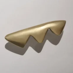 Pamono Brass Hardware Elemental Holds Mountains Hook or Handle by Noah Spencer for Fort Makers, 2019> Racks, Hooks & Valets