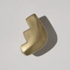 Pamono Brass Hardware Elemental Holds Steps Hook or Handle by Noah Spencer for Fort Makers, 2019> Racks, Hooks & Valets