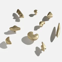 Pamono Brass Hardware Elemental Holds Steps Hook or Handle by Noah Spencer for Fort Makers, 2019><noscript><img width=