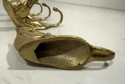 Discount Pamono Brass Horse Coat Hooks, 1960s, Set of 4
