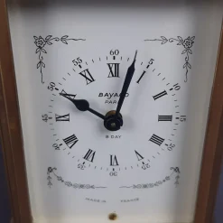 Pamono Brass Mechanical Carriage Clock from Bayard Paris, Duverdrey & Bloquel, 1940s><noscript><img width=